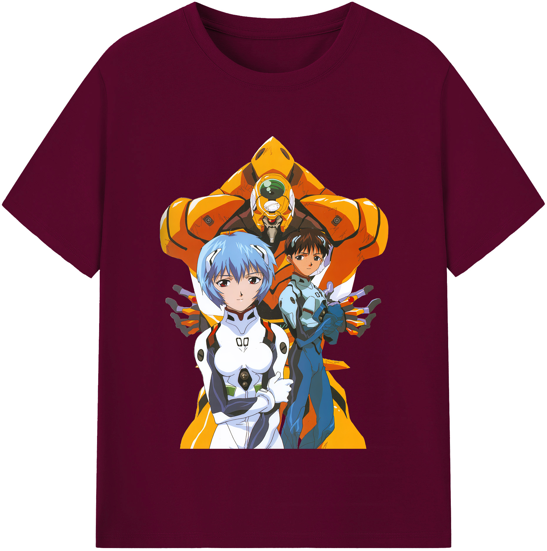 （画像用） EVA 新世紀エヴァンゲリオン レディースカジュアルプリントTシャツ（綿100％）
